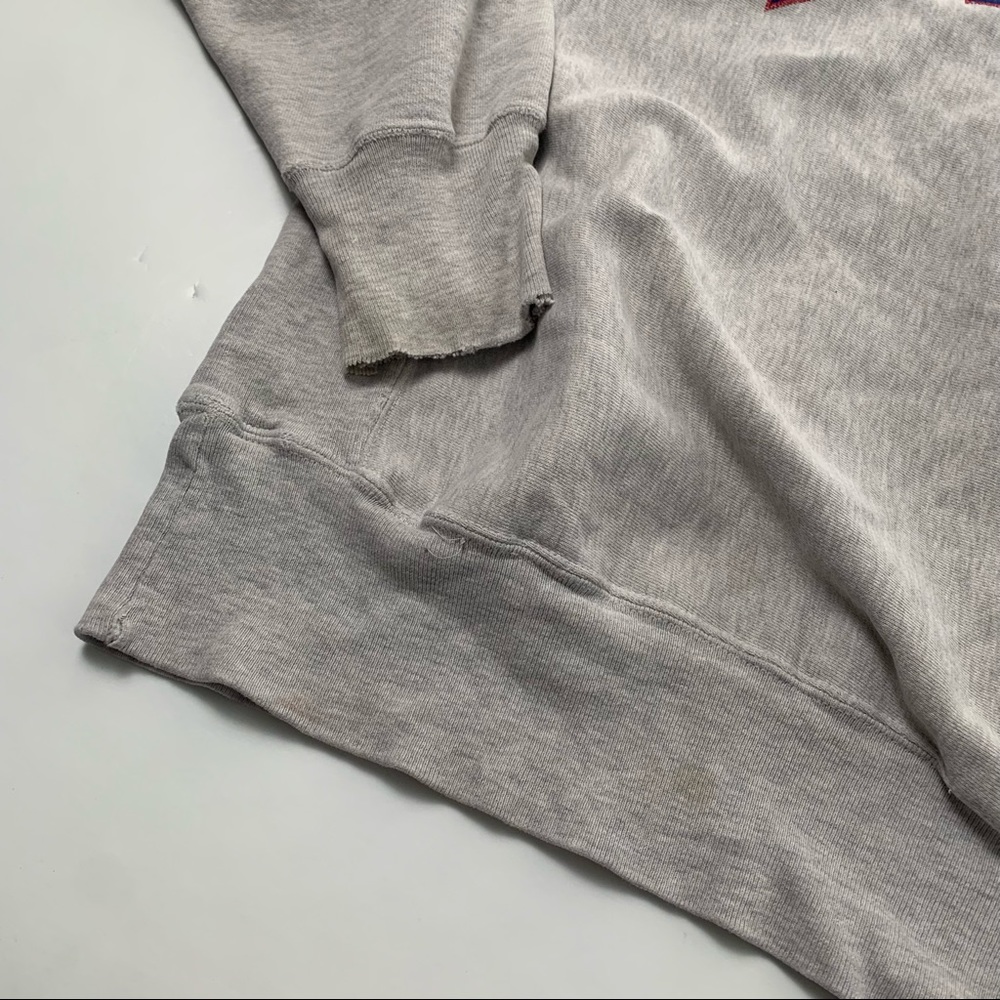 011 - VINTAGE 90s UNIVERSITY OF KANSAS JAYHAWKS CHAMPION PULLOVER SWEATSHIRT - Picture 3 of 6